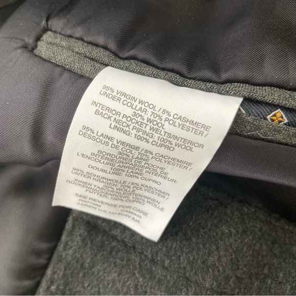 J. Crew Ludlow Topcoat in Italian Wool Cashmere Heather Charcoal F5543 $450 - Picture 12 of 17